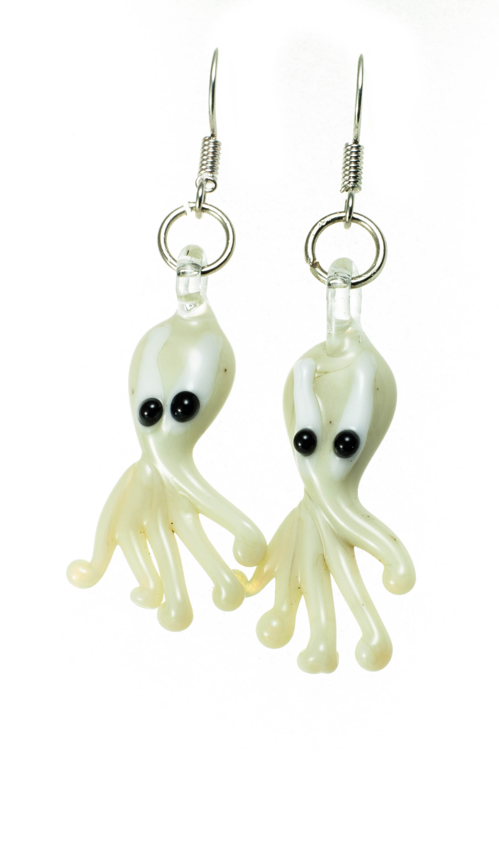 Naušnice Hobotnice slonova kost